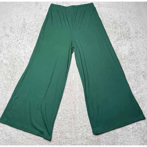 Dressed in LaLa Lex Original Hunter Green Ribbed Playsuit Womens Size L NWOT - Picture 8 of 13